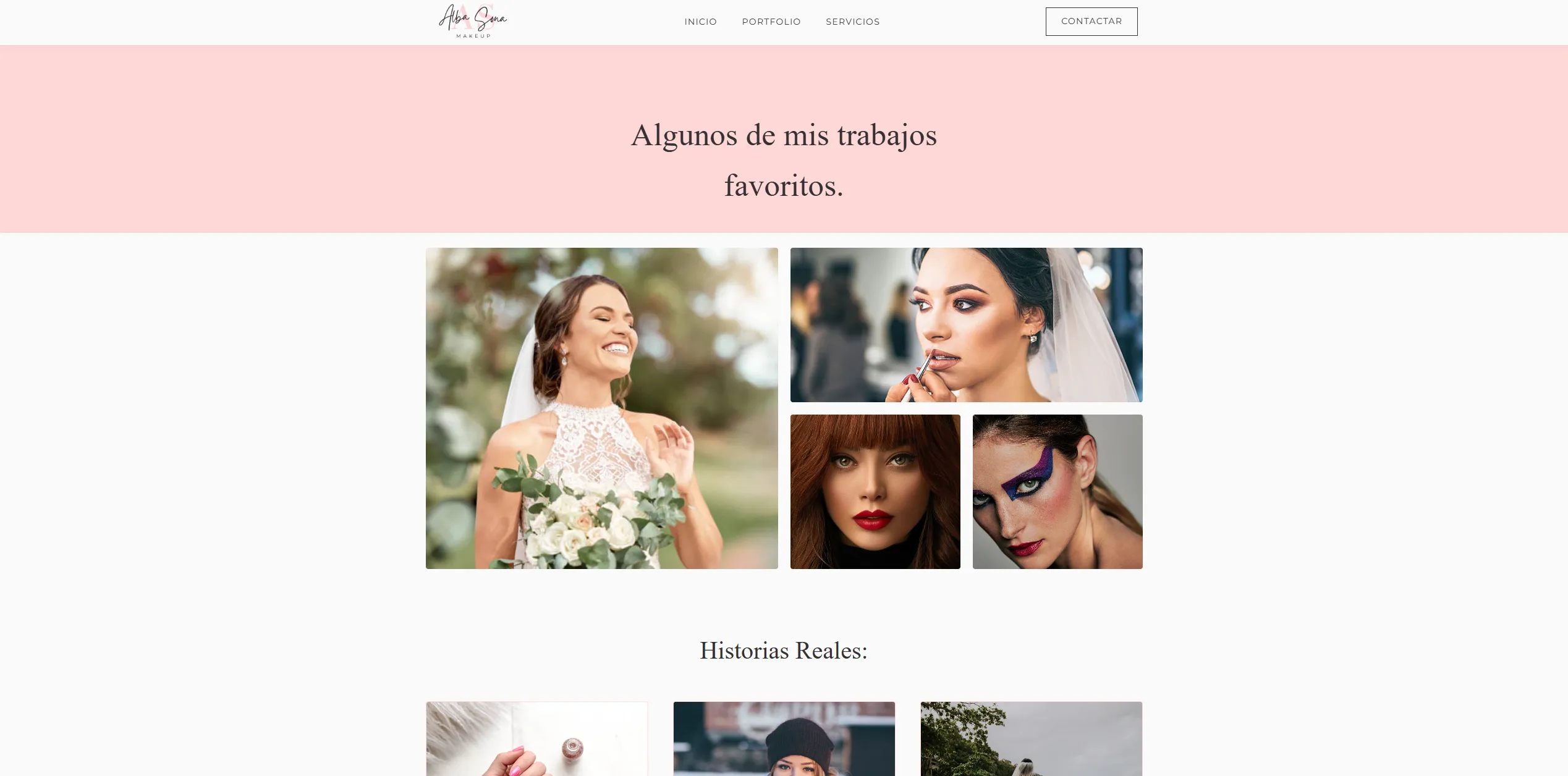Captura del proyecto Portfolio Profesional - Alba Sona