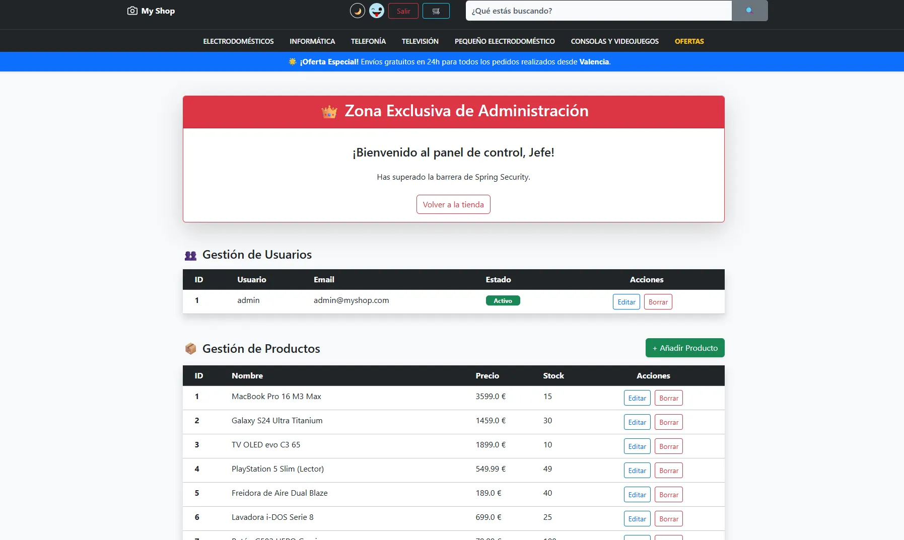 Captura de E-commerce Completo