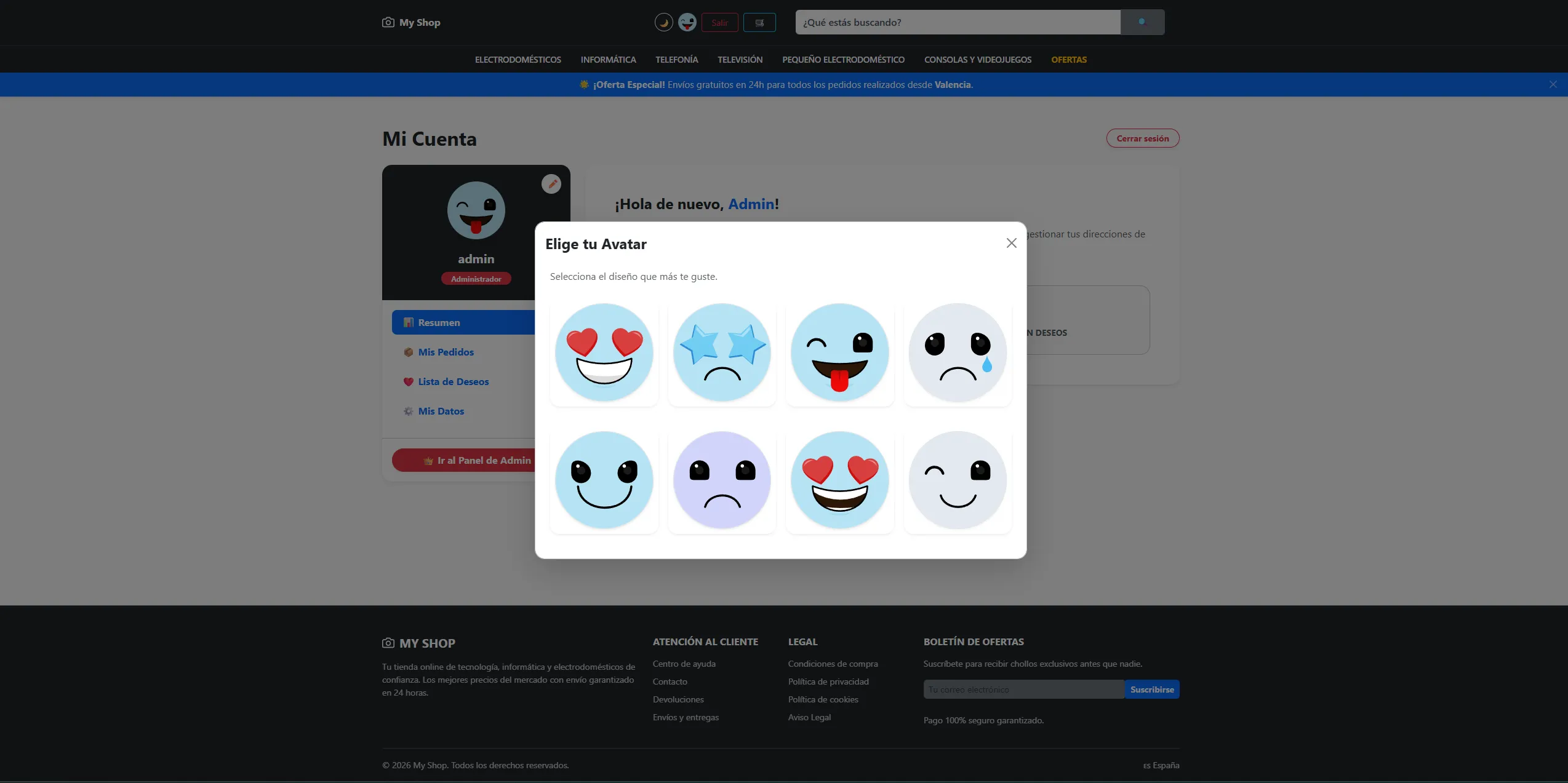 Captura de E-commerce Completo